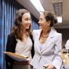 Ingrid Betancourt et sa fille Mélanie à New York, le 9 septembre 2008.
