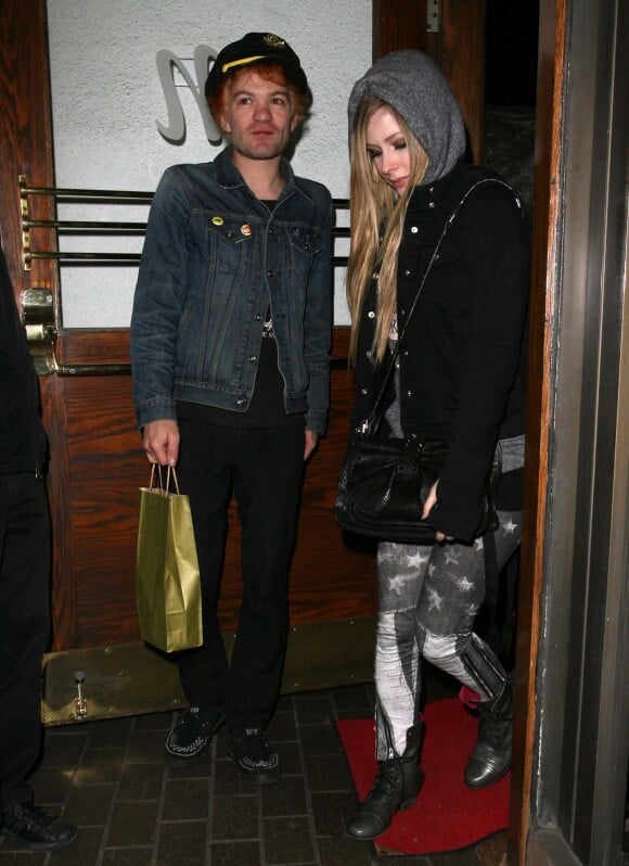 Avril Lavigne et Deryck Whibley à Los Angeles, le 1er décembre 2011.