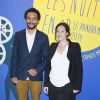 Germain Kanda et Armelle Harrault - Dîner de Gala du Panorama des Nuits en Or à l'UNESCO à Paris le 16 juin 2014.