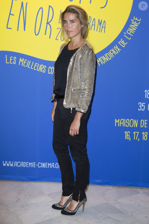Vahina Giocante - Dîner de Gala du Panorama des Nuits en Or à l'UNESCO à Paris le 16 juin 2014.16/06/2014 -