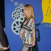Léa Drucker enceinte (robe Diane von Furstenberg) - Dîner de Gala du Panorama des Nuits en Or à l'UNESCO à Paris le 16 juin 2014.