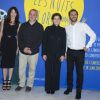 Aure Atika, Mihal Brezis, Oded Binnun et Olivier Nakache - Dîner de Gala du Panorama des Nuits en Or à l'UNESCO à Paris le 16 juin 2014.