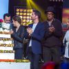 Gérald de Palmas, Emmanuel Moire, Christophe Maé, Yannick Noah - Concert anniversaire de la radio RFM pour ses 33 ans sur la scène des Folies Bergère à Paris le 16 juin 2014.