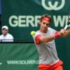 Roger Federer victorieux lors du Gerry Weber Open de Halle, le 15 juin 2014