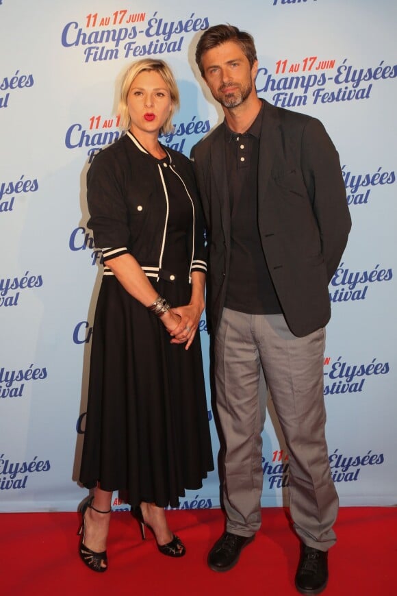 Exclusif - Sophie Cattani et Kim Rossi Stuart lors de l'avant-première du film "L'ex de ma vie" lors du 3e Champs-Elysées Film Festival à l'UGC George V à Paris, le 17 juin 2014.