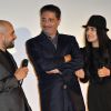 Exclusif - Simon Abkarian, Ronit et Shlomi Elkabetz lors de l'avant-première du film "Le procès de Viviane Amsalem" dans le cadre du 3e Champs-Elysées Film Festival au Publicis à Paris, le 17 juin 2014.