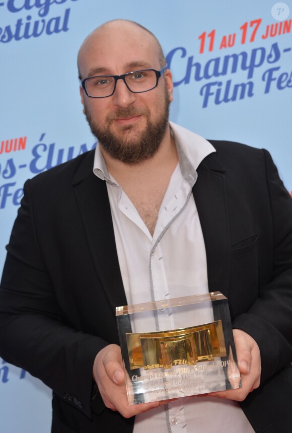 Exclusif - Golan Ramras (le Prix du Public du court-métrage américain) lors de la cérémonie de clôture du 3e Champs-Elysées Film Festival au Publicis à Paris, le 17 juin 2014.