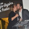 Exclusif - Sophie Dulac (présidente du festival) et Drew Tobia lors de la cérémonie de clôture du 3e Champs-Elysées Film Festival au Publicis à Paris, le 17 juin 2014.