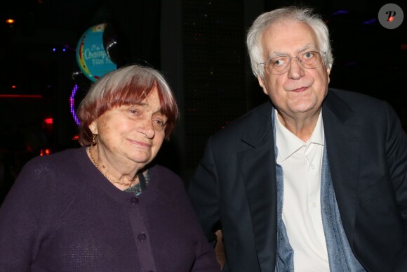 Exclusif - Agnès Varda et Bertrand Tavernier (président d'honneur) - After-party de la cérémonie de clôture du 3e Champs-Elysées Film Festival au Club 79 à Paris, le 17 juin 2014.