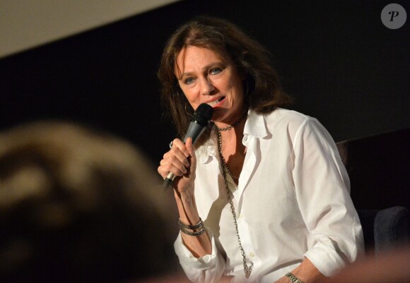 Exclusif - Masterclass de Jacqueline Bisset (présidente d'honneur) pour le film "Riches et Célèbres" au cinéma Publicis lors du 3e Champs-Elysées Film Festival à Paris, le 17 juin 2014.