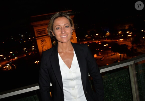 Exclusif - Anne-Sophie Lapix - Les acteurs et les invités du film "Bon rétablissement !" sur la terrasse du Publicis et à l'avant-première du film lors du 3e Champs-Elysées Film Festival à Paris, le 16 juin 2014.