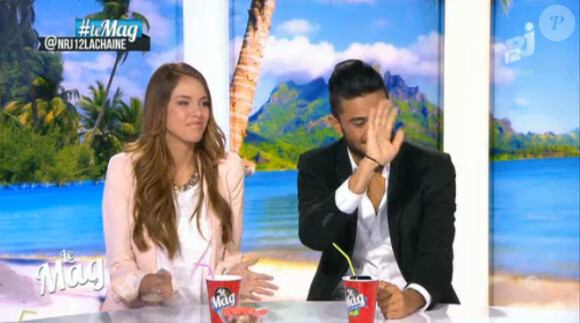 Vanessa et Julien des Anges de la télé-réalité 6 règlent leurs comptes avec leurs anciens camarades dans Le Mag de NRJ12 le 18 juin 2014