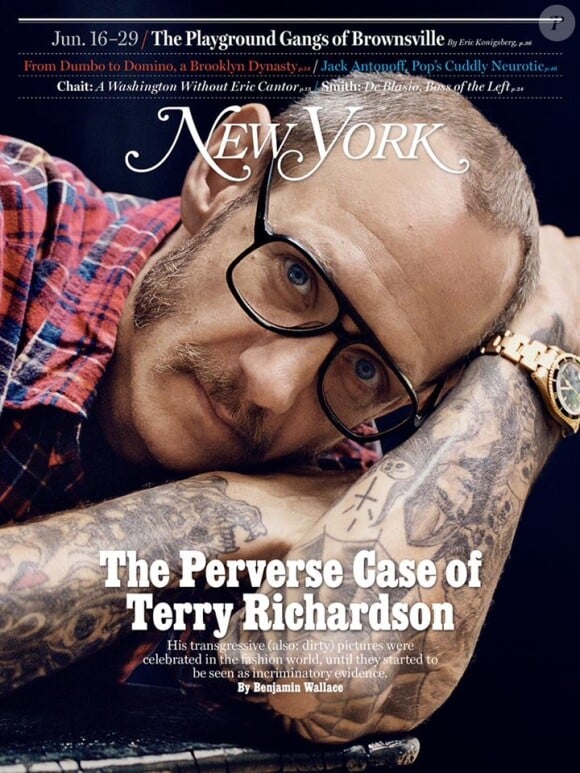 Terry Richardson en couverture du New York Magazine, daté de juin 2014.