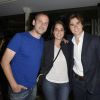 Exclusif - Fred Testot, Anouchka Delon et Julien Dereins - Fred Testot organise une soirée en tant qu'ambassadeur de la BMW i3 dans son restaurant "Cachette" à Paris le 19 juin 2014.