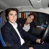 Exclusif - Anouchka Delon et son compagnon Julien Dereins - Fred Testot organise une soirée en tant qu'ambassadeur de la BMW i3 dans son restaurant "Cachette" à Paris le 19 juin 2014.