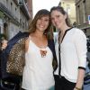 Exclusif - Julie de Bona et Cécile Bar - Fred Testot organise une soirée en tant qu'ambassadeur de la BMW i3 dans son restaurant "Cachette" à Paris le 19 juin 2014.