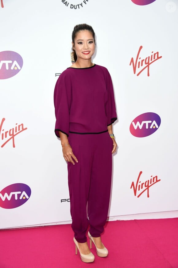 Li Na lors de la soirée "WTA Pré-Wimbledon" à Londres le 19 juin 2014 aux Roof Gardens de Kensington