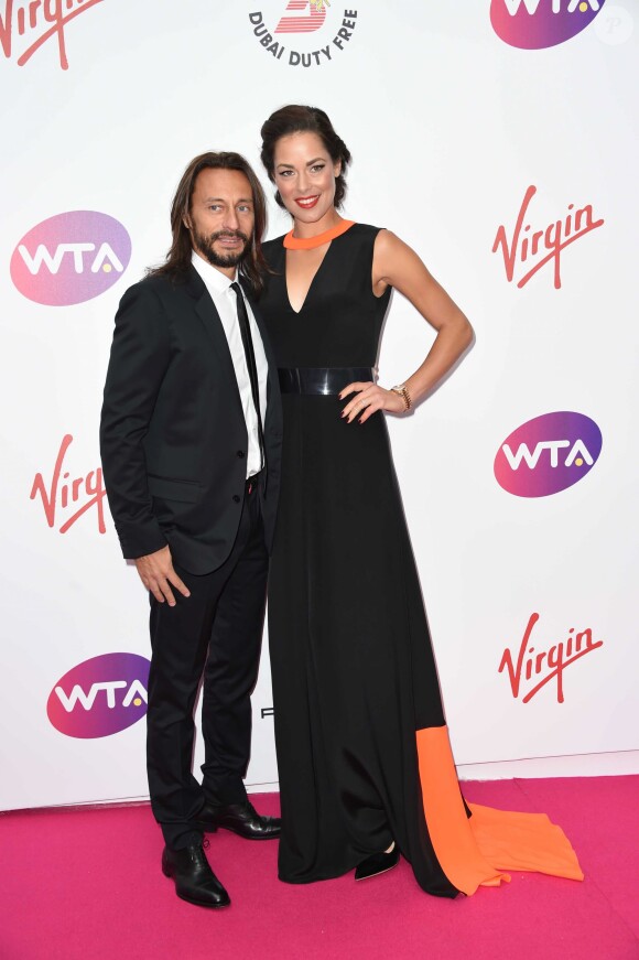 Bob Sinclar, Ana Ivanovic lors de la soirée "WTA Pré-Wimbledon" à Londres le 19 juin 2014 aux Roof Gardens de Kensington