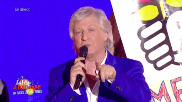 Le présentateur Patrick Sébastien sur France 2, dans La Fête de la Musique, le samedi 21 juin 2014.