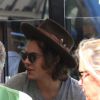 Harry Styles du groupe One Direction au Café de Flore à Paris, le 21 juin 2014.