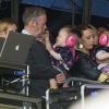 Sam Cooper (époux de Lily Allen) et leurs filles à Glastonbury, le vendredi 27 juin 2014.
