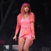 Lily Allen sur la scène du festival de Glastonbury, le vendredi 27 juin 2014.
