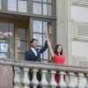 Le prince Carl Philip de Suède et sa compagne Sofia Hellqvist annoncent leurs fiançailles lors d'une conférence de presse au palais royal à Stockholm, le 27 juin 2014. Ils se marieront en 2015.  STOCKHOLM 2014-06-27. Today the Marshal of the Realm announced the engagement of Prince Carl Philip of Sweden and Miss Sofia Hellqvist. The wedding date has not yet been decided but it is planned to take place during the summer of 2015. King Carl XVI Gustaf, Queen Silvia, Prince Carl Philip and Sofia Hellqvist met the press at the Royal Palace this afternoon.27/06/2014 - Stockholm