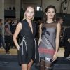 Candice Swanepoel et Isabeli Fontana - Défilé Dior Homme printemps-été 2015 au Tennis Club de Paris, le 28 juin 2014.