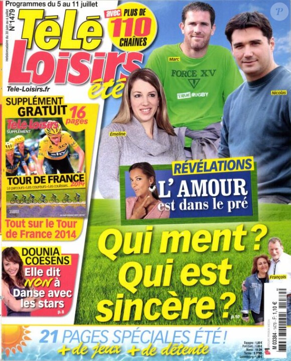 Magazine Télé-Loisirs du 5 au 11 juillet 2014.