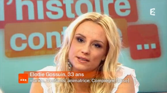 Elodie Gossuin se livre sur sa vie de maman de deux jumeaux dans Toute une histoire, sur France 2, le lundi 28 avril 2014