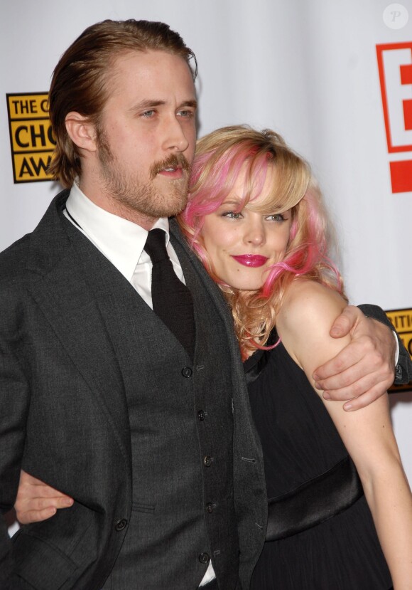 Ryan Gosling et Rachel McAdams lors des Critics Choice Awards à Los Angeles le 12 janvier 2007