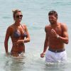 Steven Gerrard et sa superbe épouse Alex à Ibiza, le 3 juillet 2014