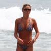 Alex Gerrard, la superbe épouse de Steven Gerrard, à Ibiza le 3 juillet 2014