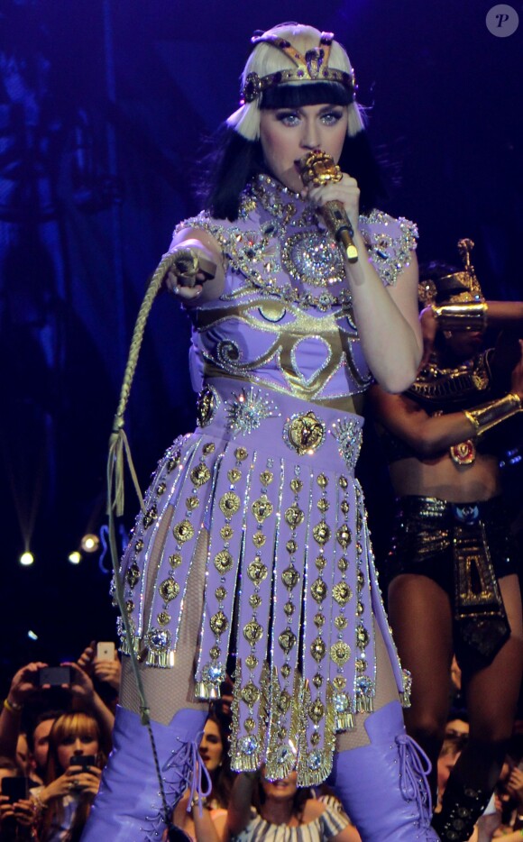 Katy Perry lors du coup d'envoi de sa tournée "Prismatic Tour" à Belfast. Le 7 mai 2014.