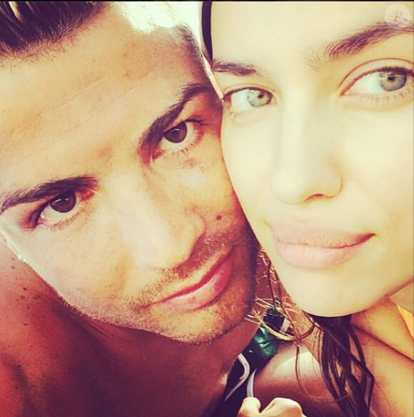 Irina Shayk a publié une photo d'elle-même avec Cristiano Ronaldo sur son compte Instagram, le 6 juillet 2014