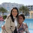 Exclusif - Giuseppe Polimeno - "Qui veut épouser mon fils" saison 1 - et son amie khadija, enceinte, passent les fêtes de fin d'année en amoureux à Hammamet en Tunisie. Décembre 2010.