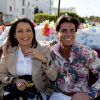 Exclusif - Giuseppe Polimeno - "Qui veut épouser mon fils" saison 1 - et son amie khadija, enceinte, passent les fêtes de fin d'année en amoureux à Hammamet en Tunisie. Décembre 2010.