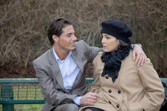 Exclusif - Giuseppe Polimeno - "Qui veut épouser mon fils", saison 1 - et son amie Khadija, enceinte, posent le 4 janvier 2011.