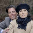 Exclusif - Giuseppe Polimeno - "Qui veut épouser mon fils", saison 1 - et son amie Khadija, enceinte, posent le 4 janvier 2011.