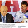 Lionel Messi rend hommage à Alfredo Di Stefano mort le 7 juillet 2014.
