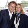 Exclusif - Charles Berling et Virginie Coupérie-Eiffel - Troisième jour du Paris Eiffel Jumping présenté par Gucci, septième étape du Longines Global Champions Tour, à Paris le 6 juillet 2014.
