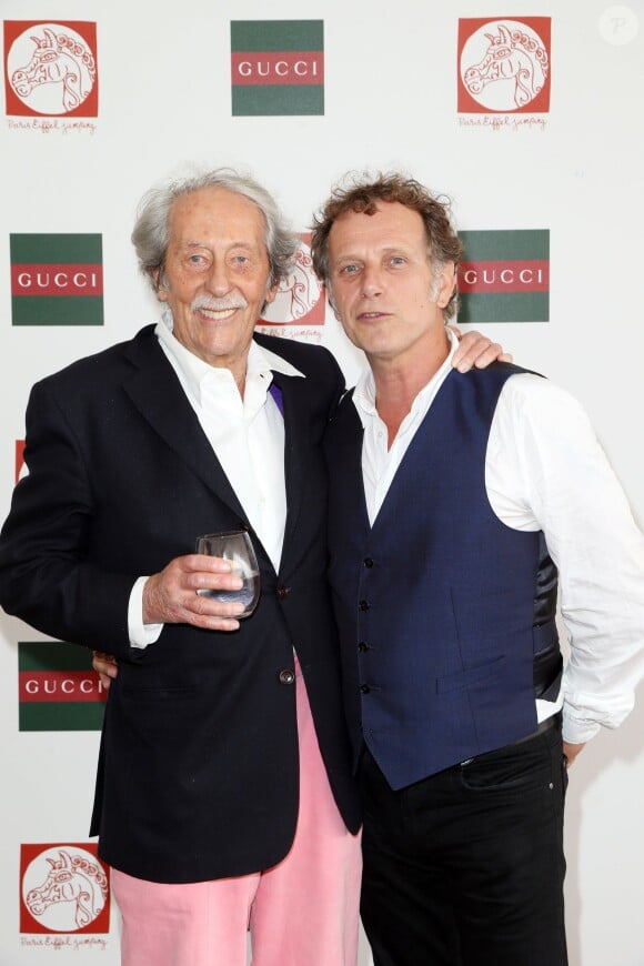 Exclusif - Jean Rochefort et Charles Berling - Deuxième jour du Paris Eiffel Jumping présenté par Gucci, septième étape du Longines Global Champions Tour, à Paris le 5 juillet 2014.