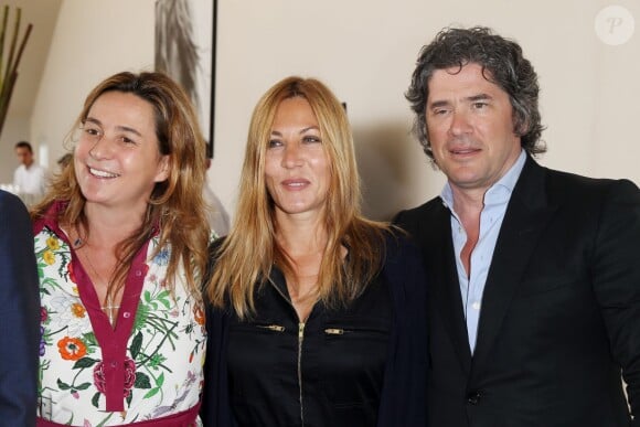 Exclusif - Coco Coupérie-Eiffel, Mathilde Seigner et Christophe Bonnat - Troisième jour du Paris Eiffel Jumping présenté par Gucci, septième étape du Longines Global Champions Tour, à Paris le 6 juillet 2014.