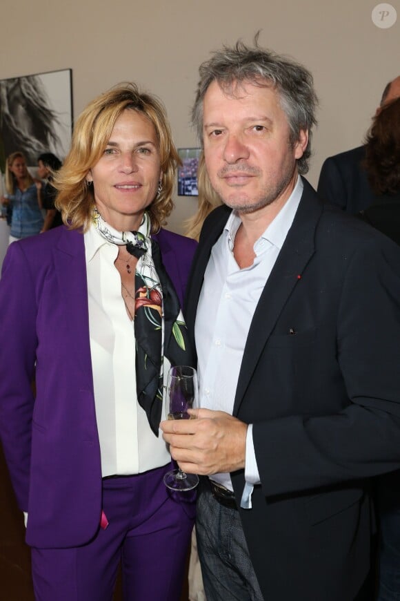 Exclusif - Virginie Coupérie-Eiffel et Thierry Rey - Deuxième jour du Paris Eiffel Jumping présenté par Gucci, septième étape du Longines Global Champions Tour, à Paris le 5 juillet 2014.