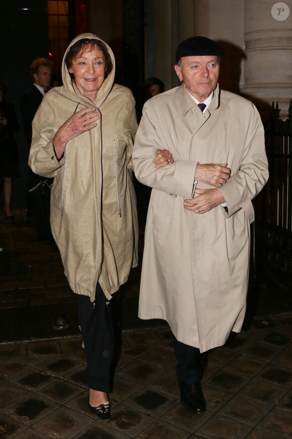 Jacques Toubon et sa femme Lise  - Premier gala de la Vogue Paris Foundation au Palais Galliera à Paris le 9 juillet 2014. Cette fondation a pour objectif de développer les collections contemporaines du Musée de la mode de la ville de Paris. 