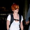 Exclusive - Kristen Stewart de retour à LA après la Paris Fashion Week, le 9 juillet 2014.