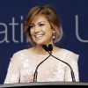 Jennifer Lopez lors de la convention nationale sur l'émancipation des Latinos organisée par la League of United Latin American Citizens à New York, le 10 juillet 2014.