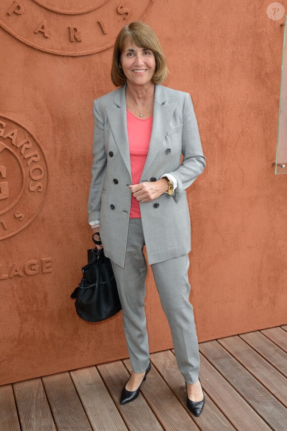 Christine Albanel au tournoi de Roland-Garros à Paris, le 3 juin 2014.