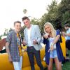 Dylan Riley Snyder, Spencer List, Alli Simpson et Joey King à la soirée Just Jared Summer Party au Pink Taco à West Hollywood, le 12 juillet 2014.
