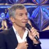 Nagui sur le plateau de "N'oubliez pas les paroles" sur France 2. Mardi 15 juillet 2014.